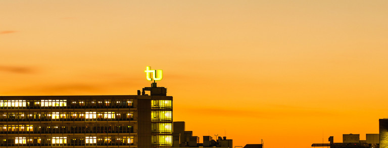 Campus Nord bei Sonnenuntergang Campus Nord bei Sonnenuntergang